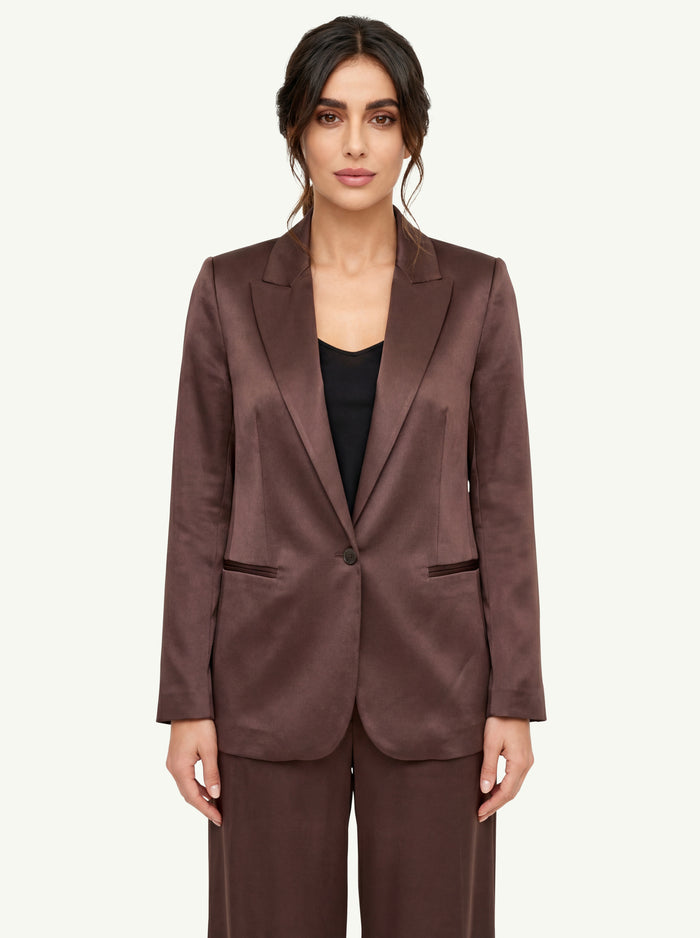 Giacca Shiny Envers Satin  Donna Forte_Forte