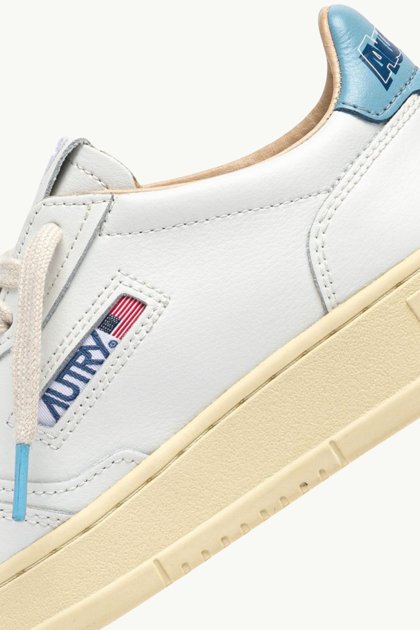  Autry Medalist Low Man Leat Art Bianco - 6