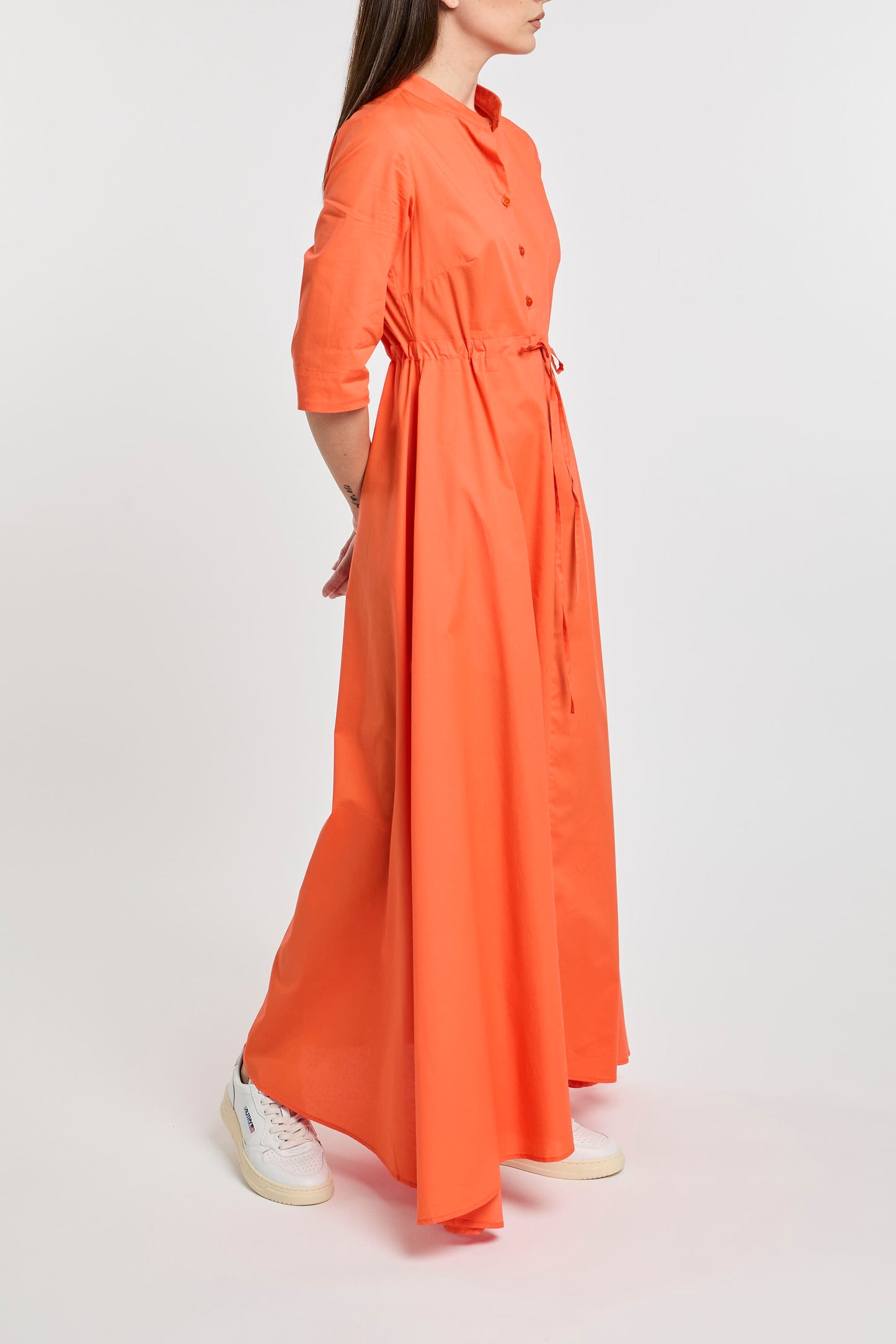  Lavi Orange Cotton/elastane Dress Arancione Donna - 3