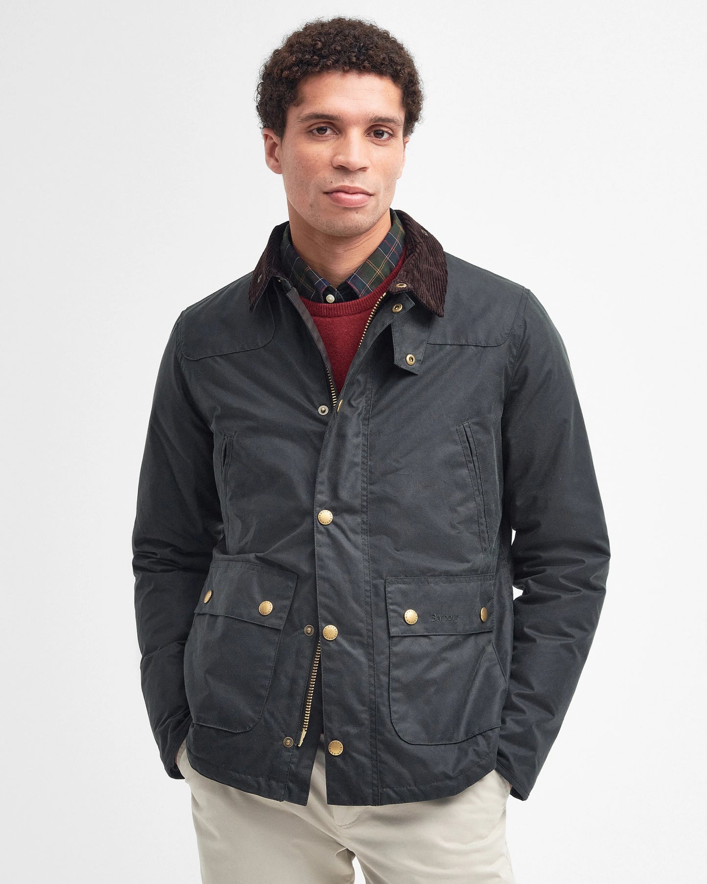  Barbour Reelin Wax Jacket Uomo - 1