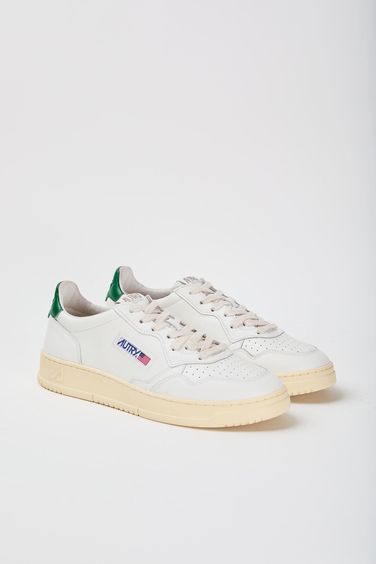  Autry Sneakers Medalist Low Man Leat Leat Bianco Bianco Uomo - 2