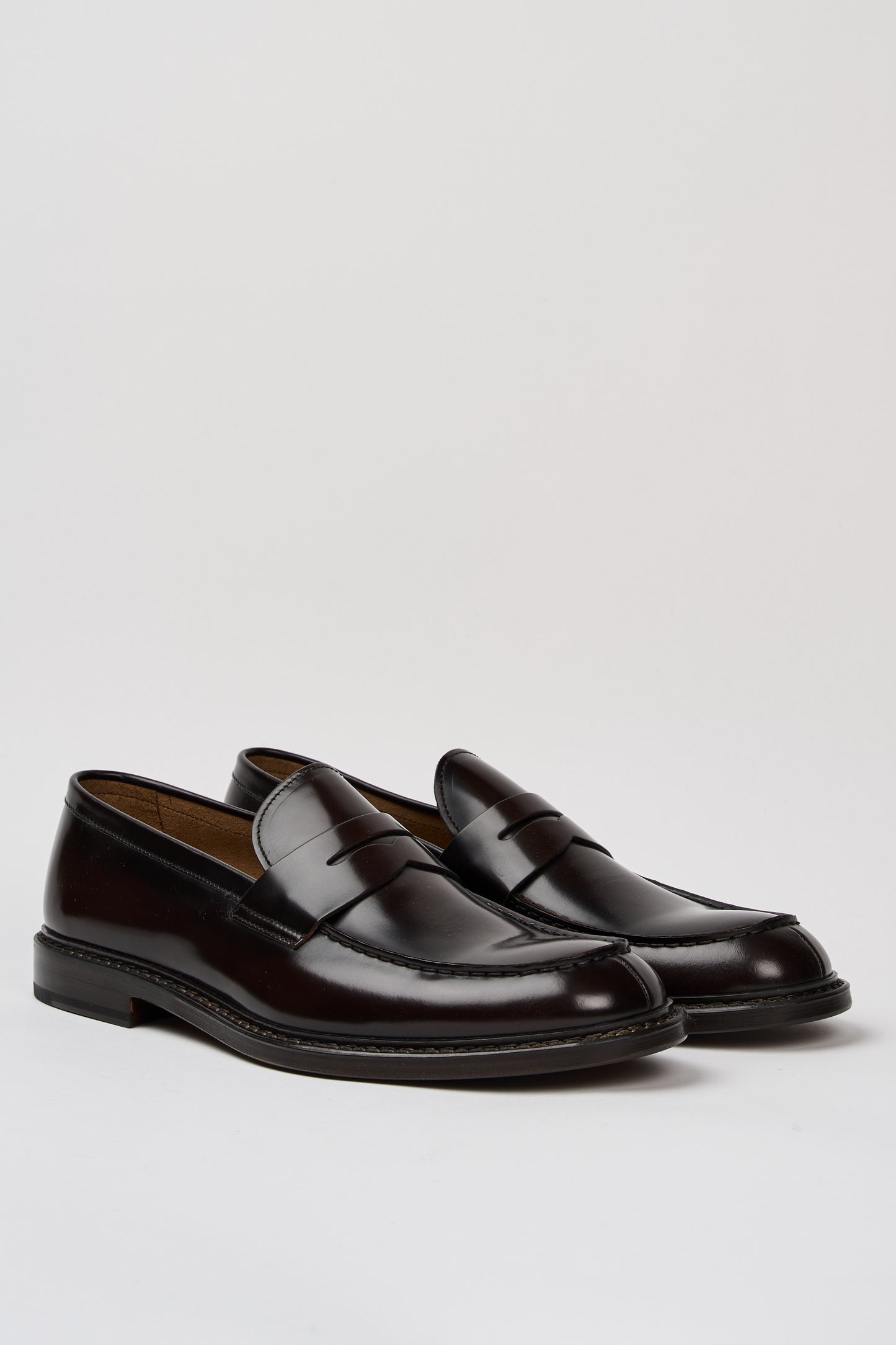  Doucal's Penny Loafers 100% Lh Brown Marrone Uomo - 2