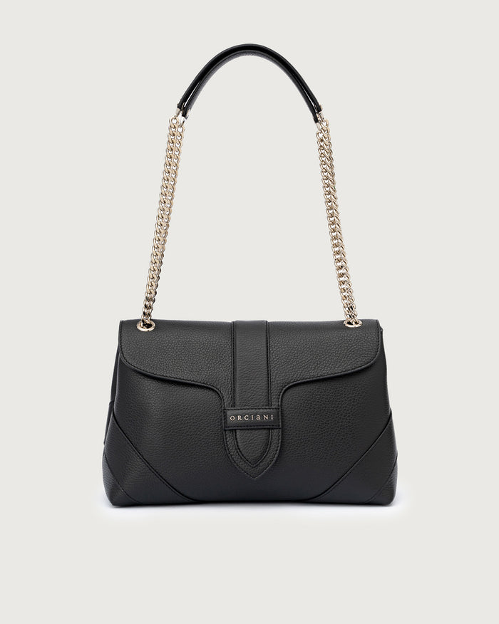 Orciani Borsa in Pelle Sense Nero-2