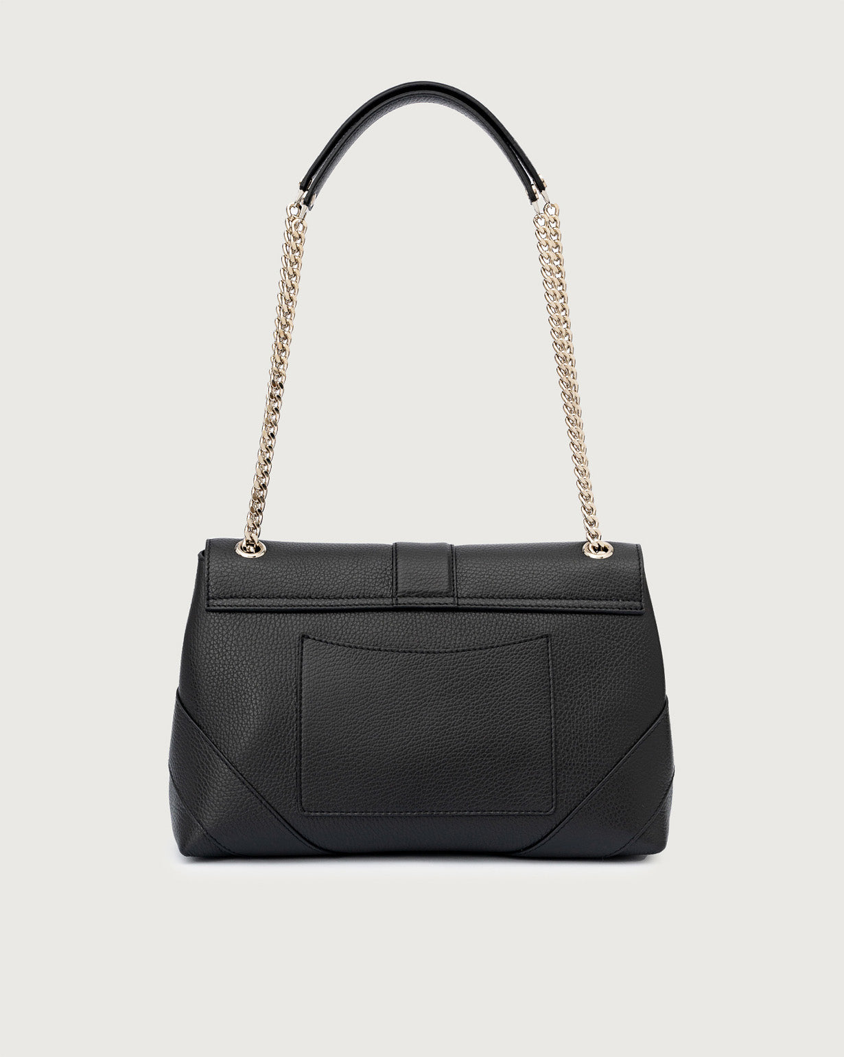  Orciani Leather Bag Sense Black Nero Donna - 4