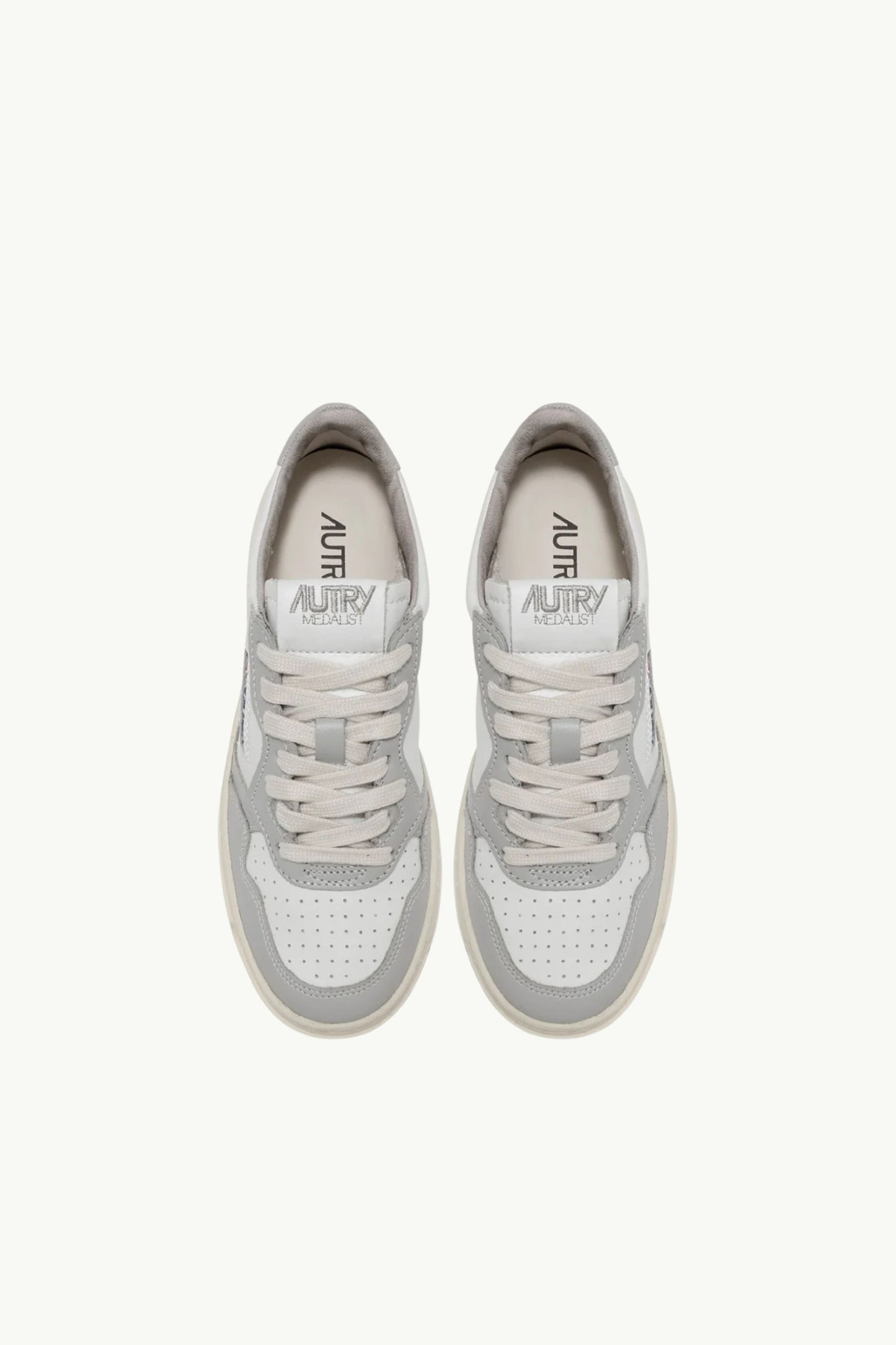  Autry Sneakers Medalist Low Man Leat Leat Grigio - 10