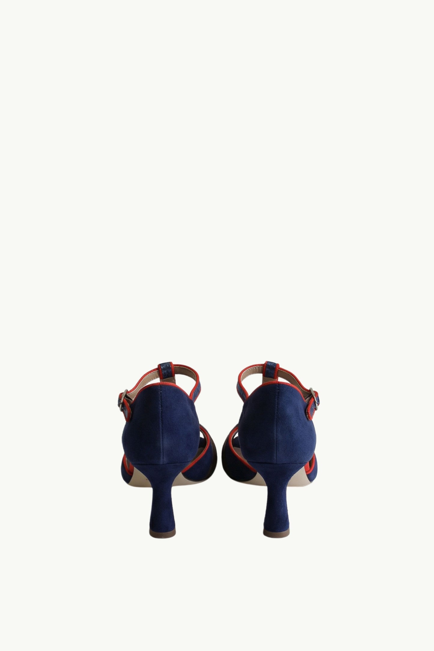  Gielle Viareggio Scarpa Con Tacco Camoscio Cosmos Blu - 6