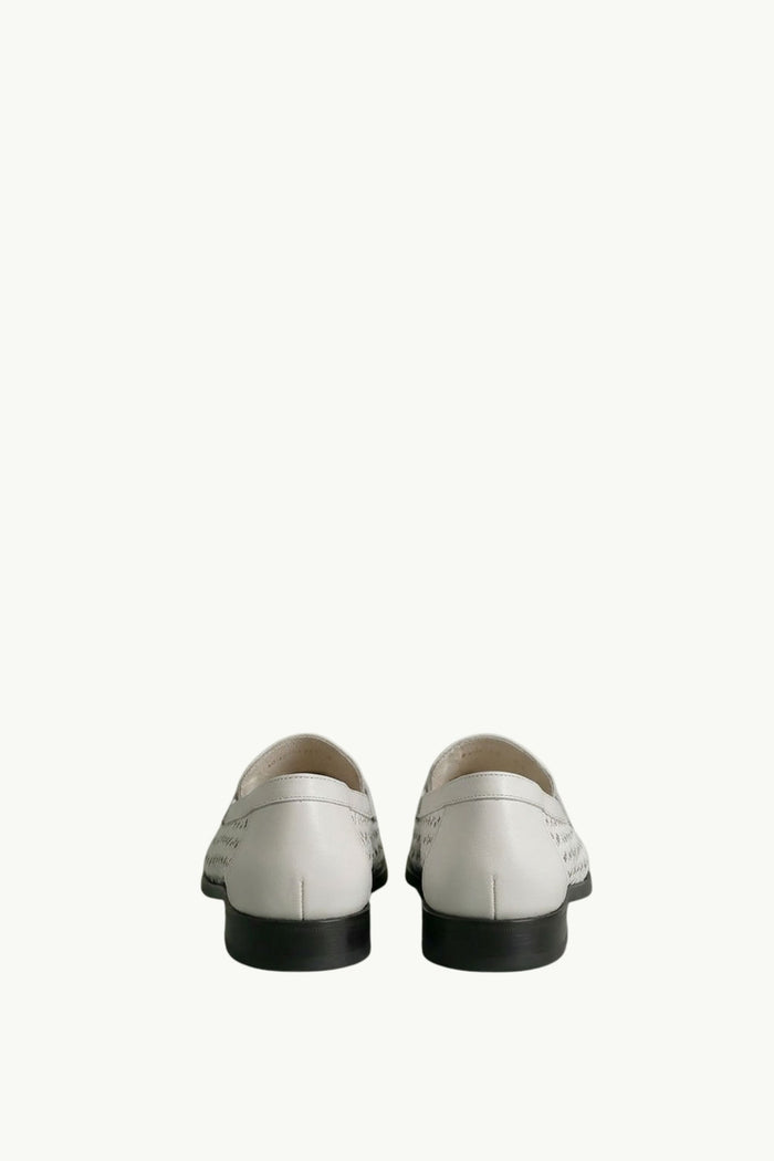  Doucal's Pantofola Nappine Intreccio Vero Bianco - 3