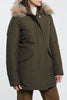  Woolrich Artic Raccoon Parka Verde Verde Donna - 3