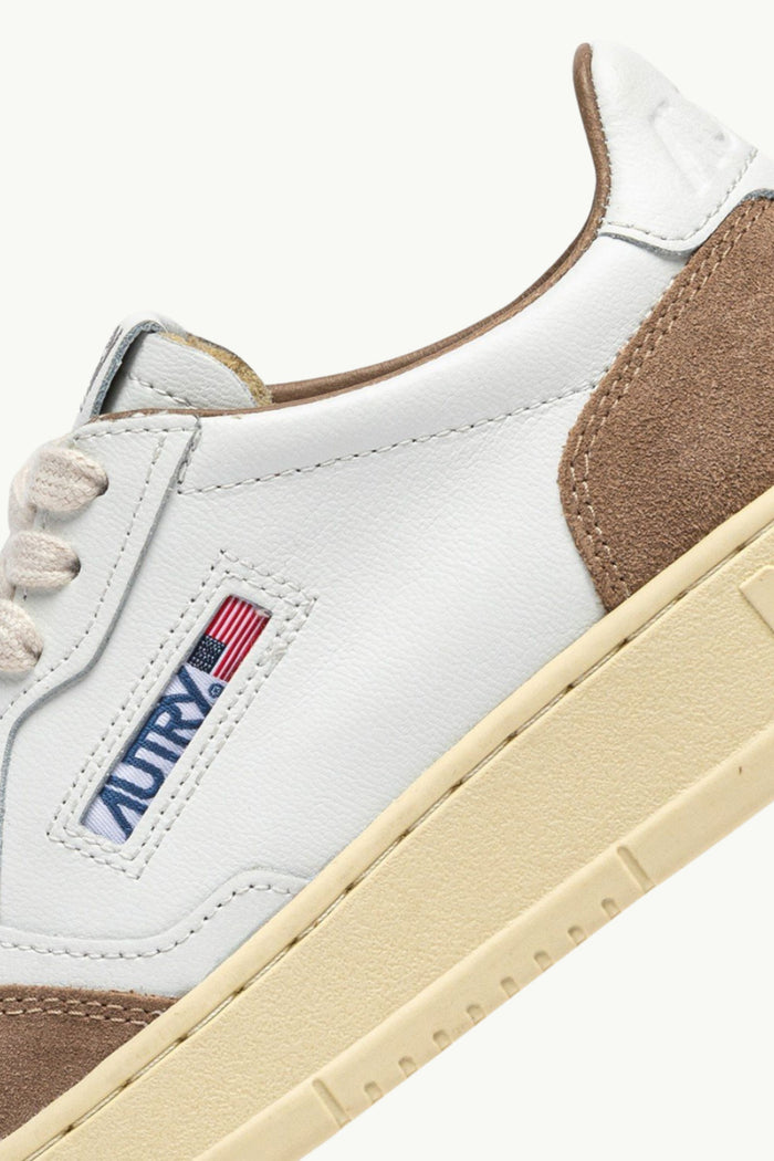  Autry Medalist Low Wom Leat Suede Bianco - 6