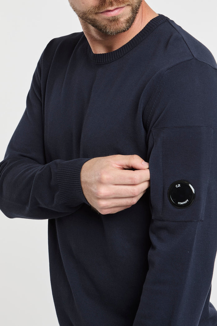  C.p. Company Multicolor Sweater In 100% Cotton Blu Uomo - 6
