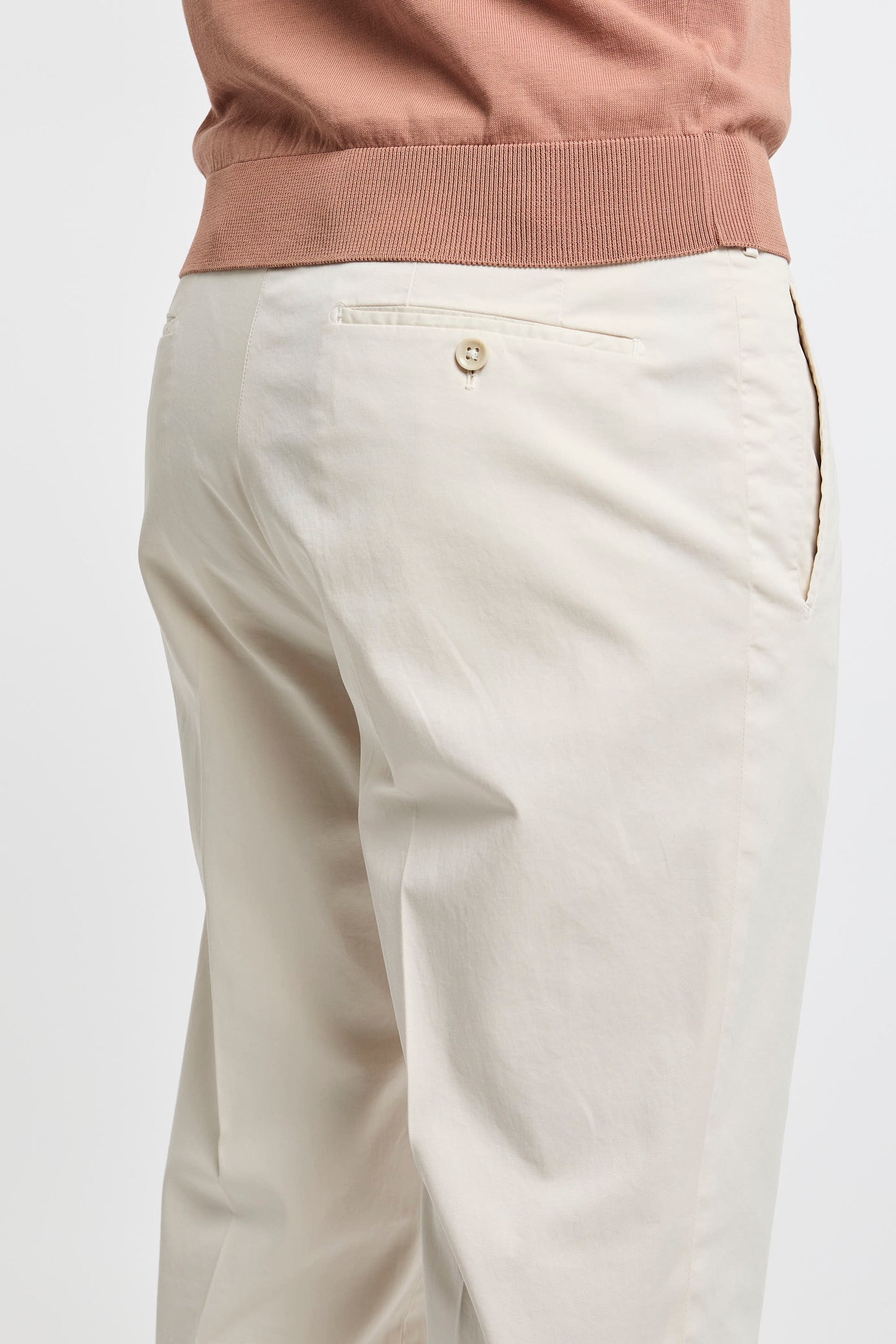  Incotex Multicolor Trousers 97% Co 3% Ea Beige Uomo - 5