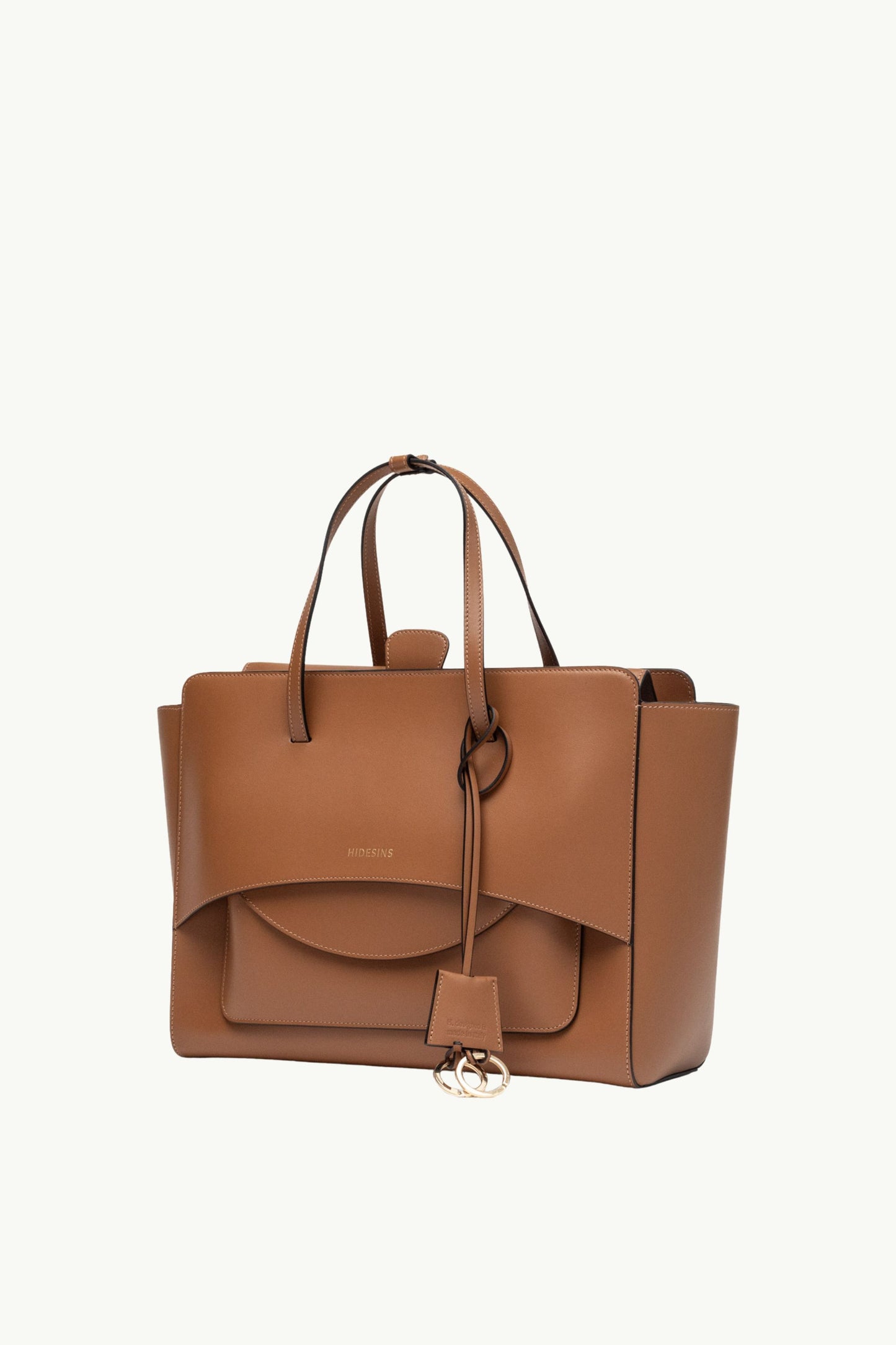  Hidesins Borsa Flap L Premiere Marrone - 2