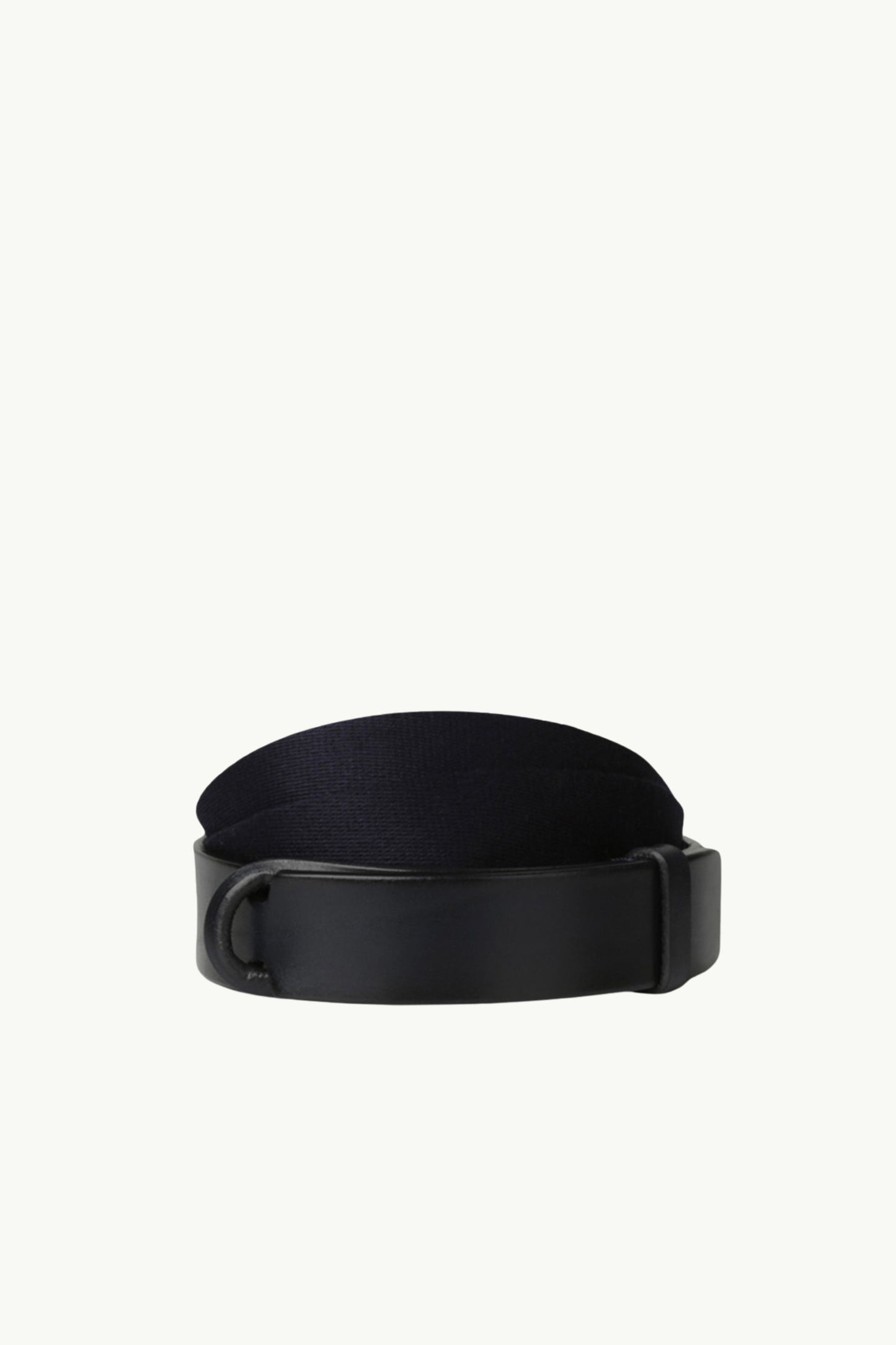  Orciani Cintura Nobuckle Bull Cuoio E Tessuto Blu - 1