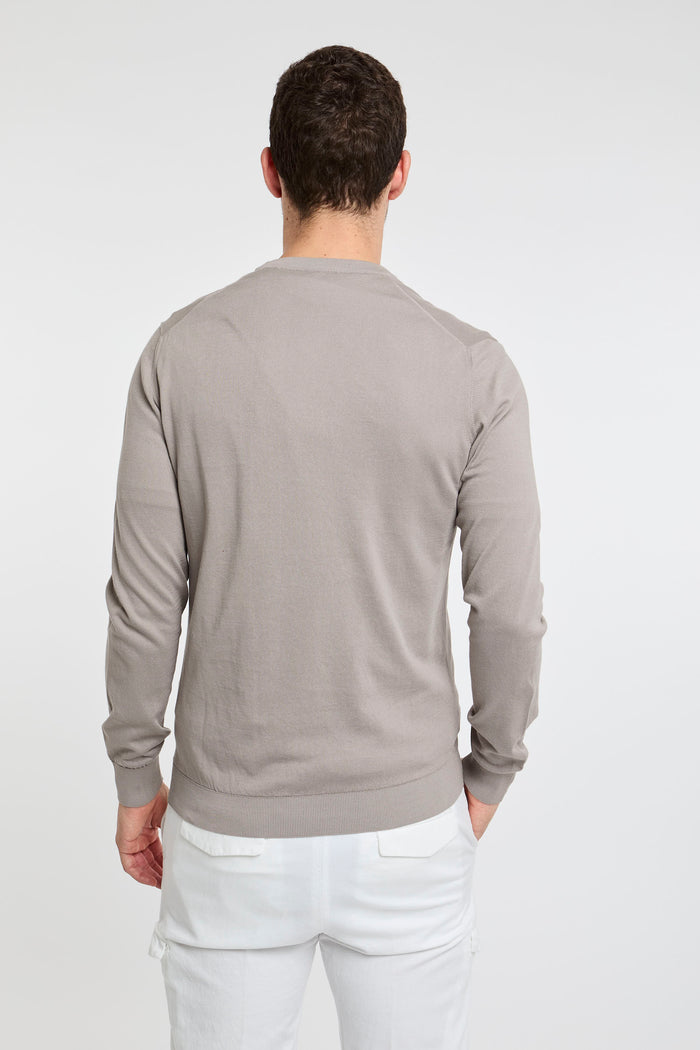  Fedeli Giza Light Dusty Multicolor Sweater Beige Uomo - 4