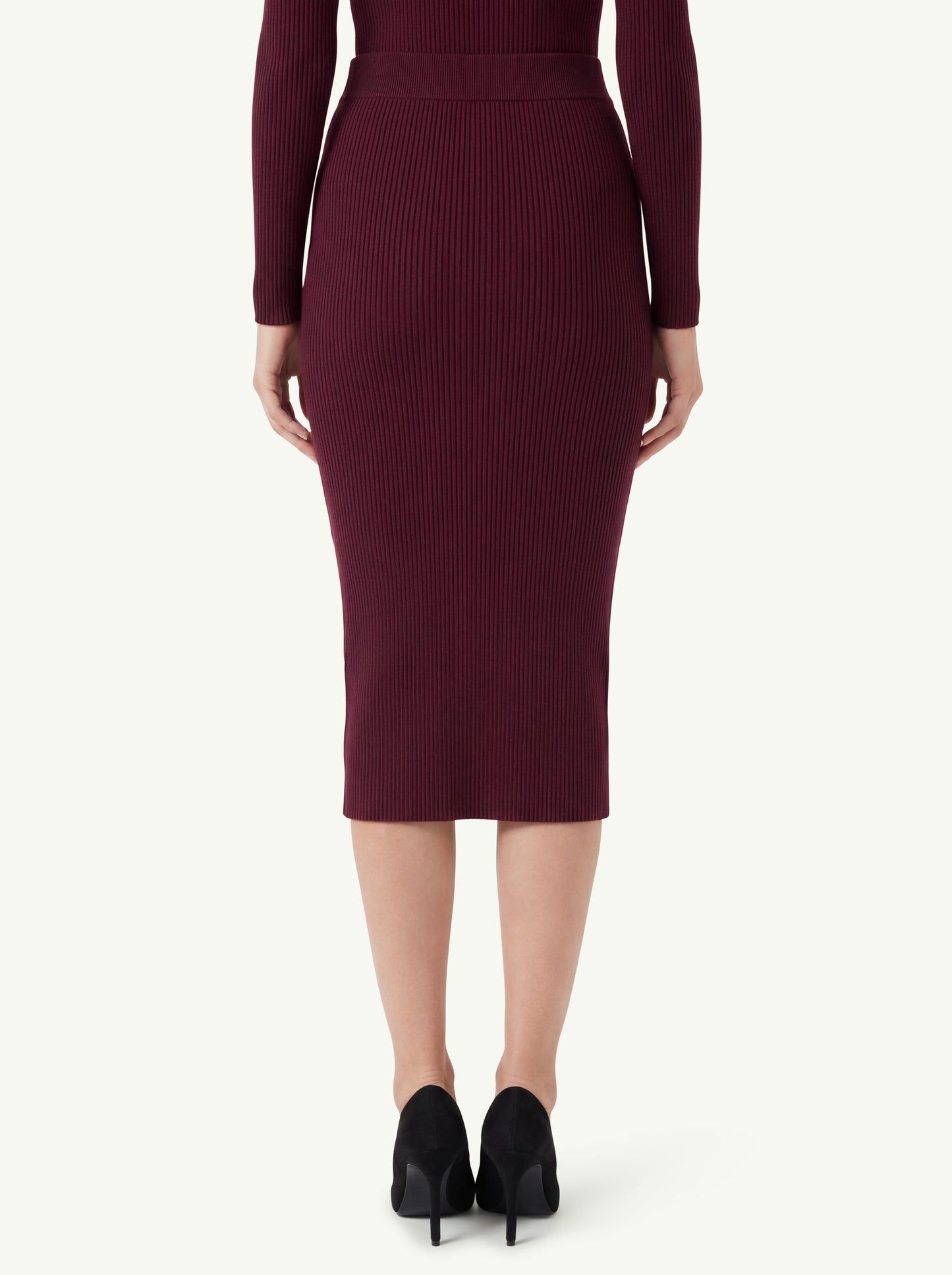  Max Mara Weekend Gonna In Maglia Bordeaux - 2
