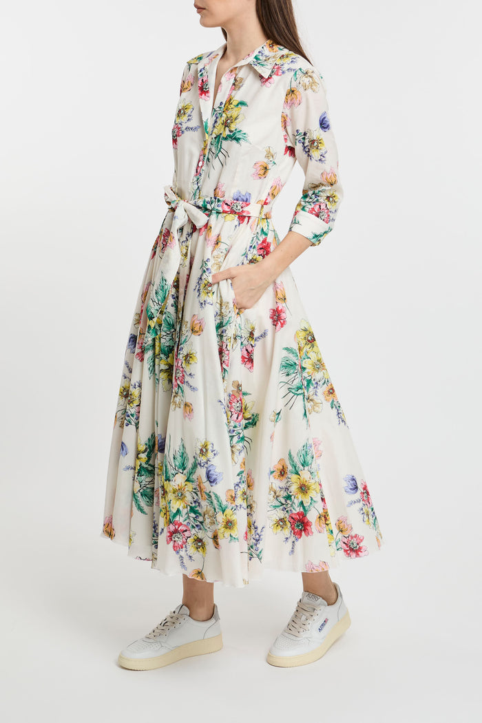  Lavi Multi-colored Dress In 100% Co Bianco Donna - 2