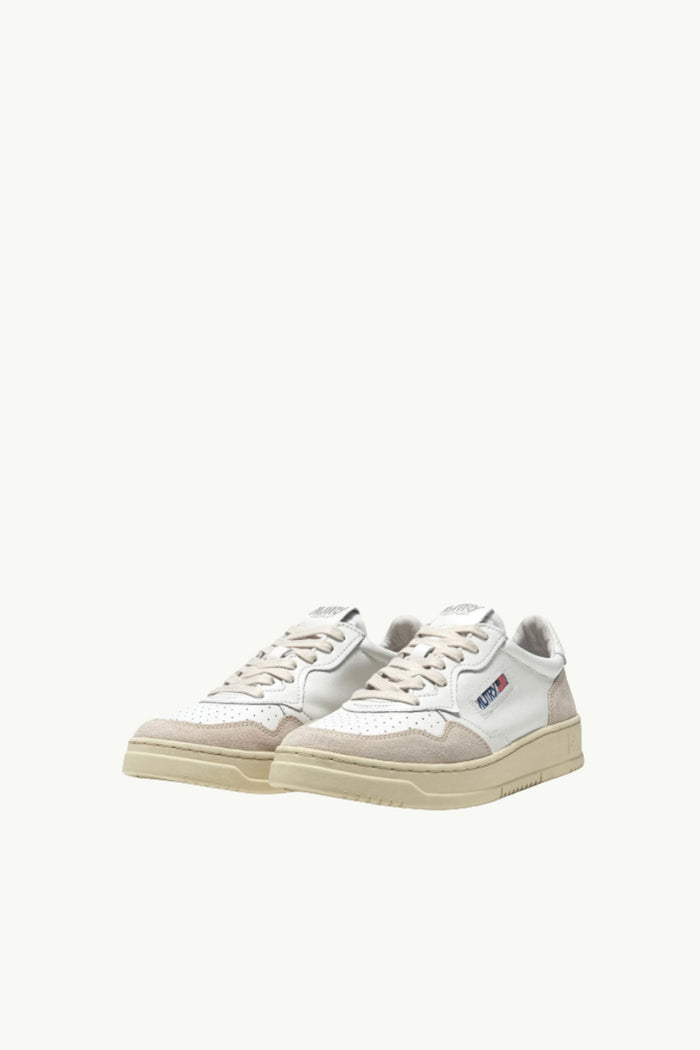  Autry Medalist Low Wom Leat Suede Bianco - 8