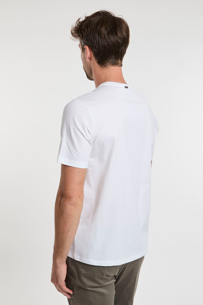  Herno T-shirt In 92% Co 8% Ea White Bianco Uomo - 4