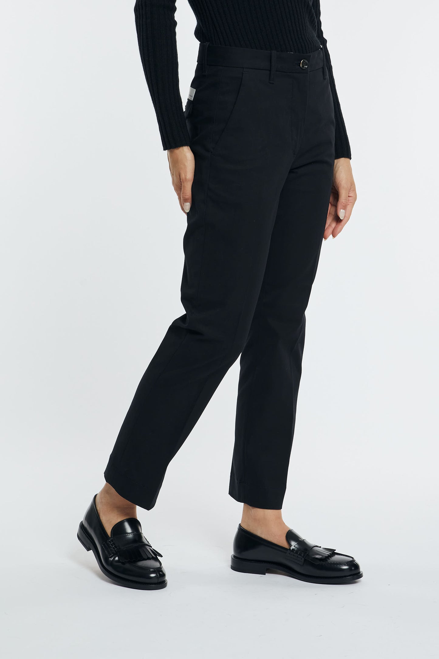  Nine In The Morning Women's Black Trousers Nero Donna - 3