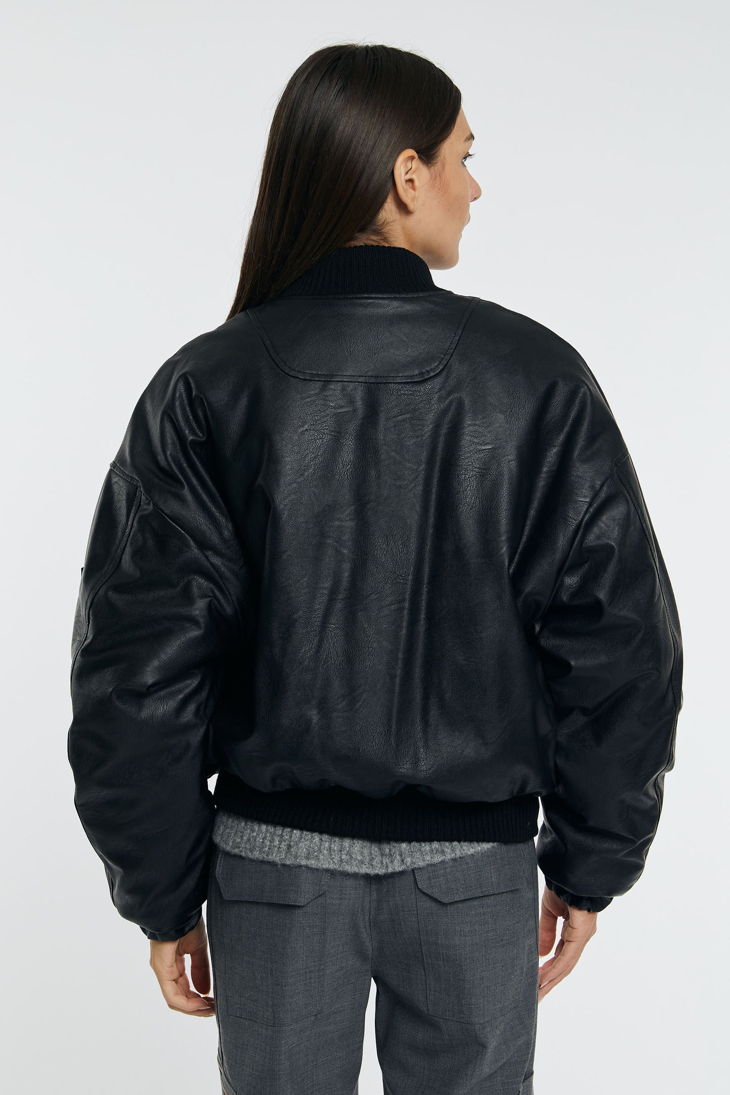  Semi-couture Bomber Rosalind Nero Nero Donna - 4