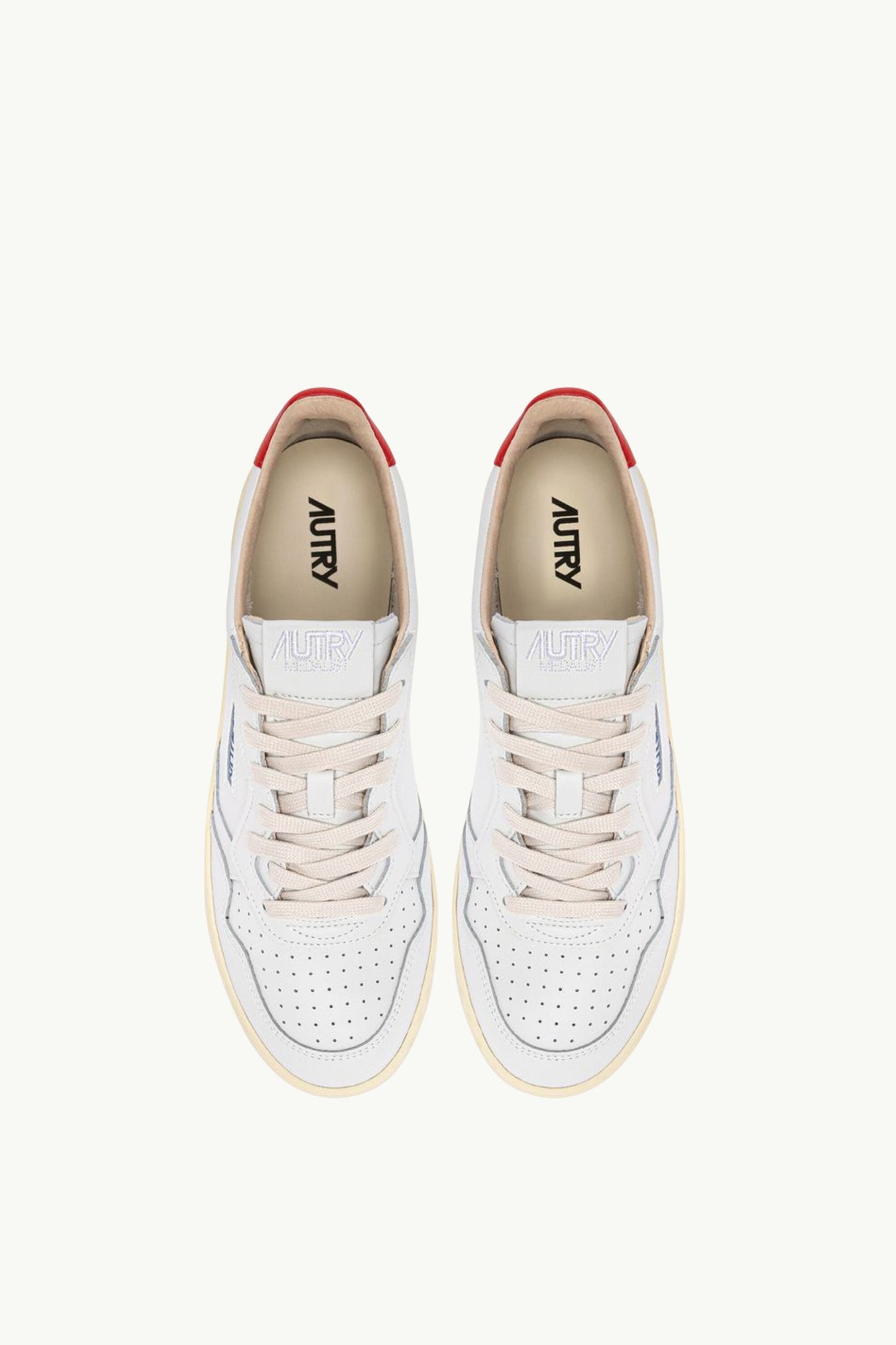  Autry Medalist Low Man Leat Art Bianco - 4