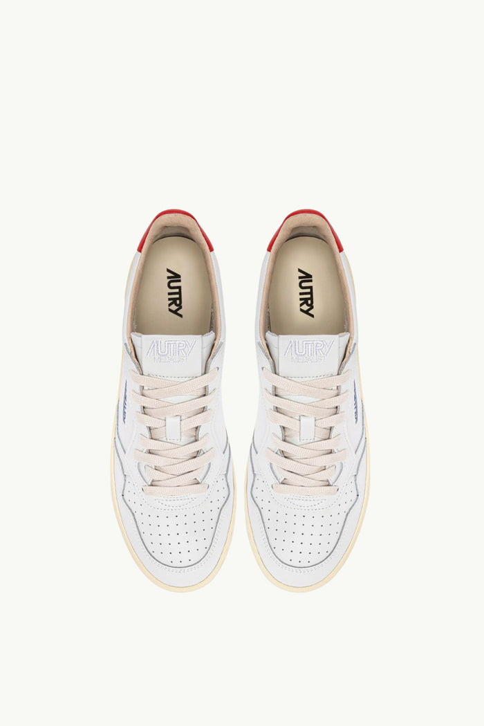  Autry Medalist Low Man Leat Art Bianco - 4