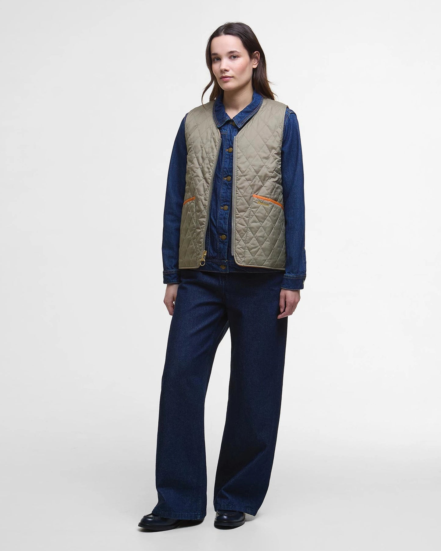  Barbour Gilet My Reversible Liner Verde Donna - 3