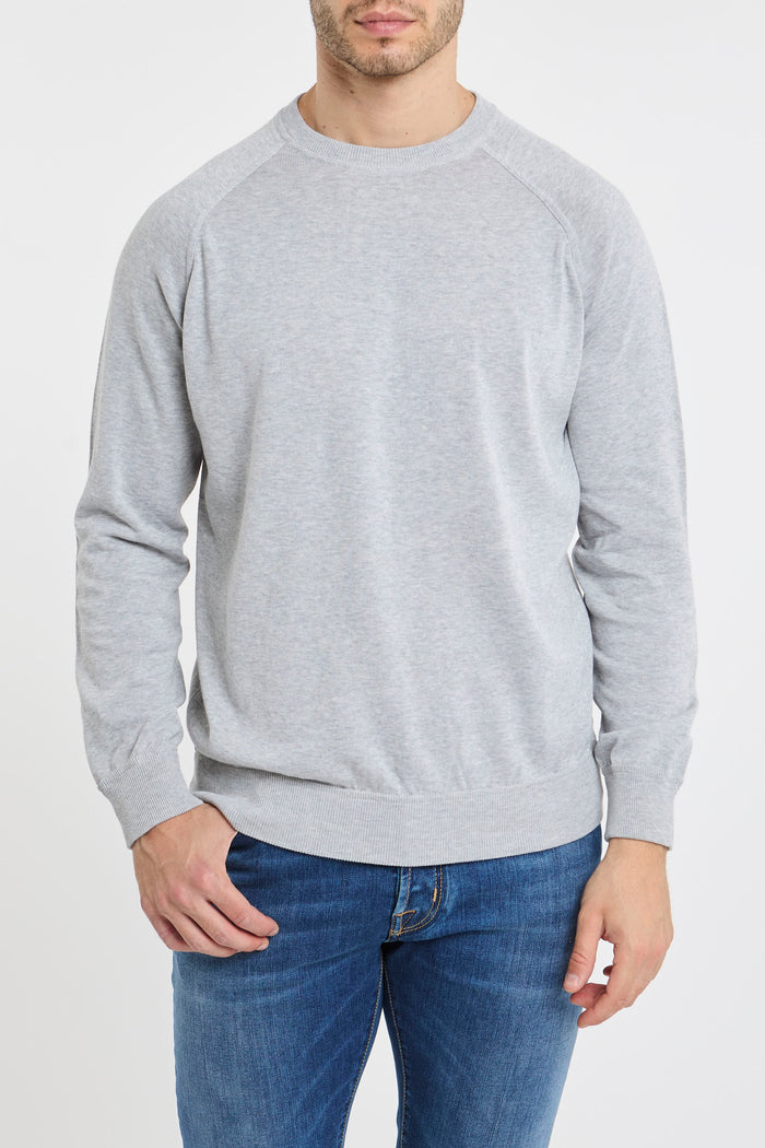 Filippo De Laurentiis Crewneck Sweatshirt 100% CO Grey