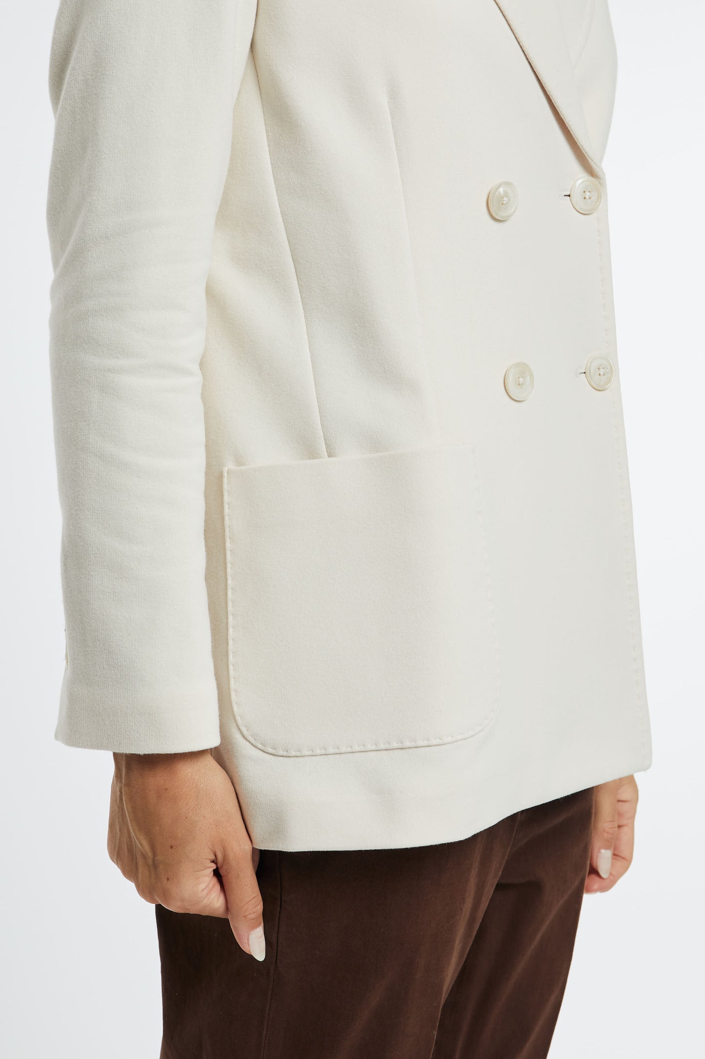  Circolo 1901 Giacca Doppio Petto Felpa Bianco Bianco Donna - 6
