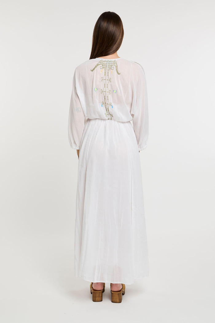  Forte_forte Forte Forte Eden Dress Cotton/silk Multicolor Bianco Donna - 4