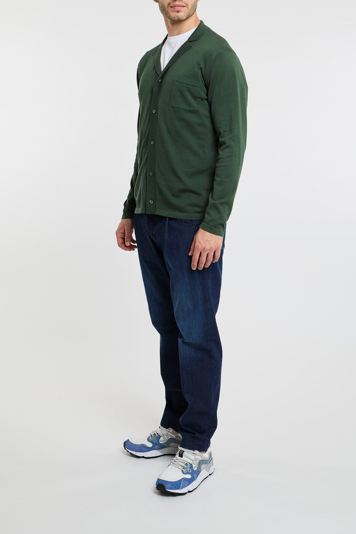  Drumohr Knitted Shirt 100% Co Green Verde Uomo - 2
