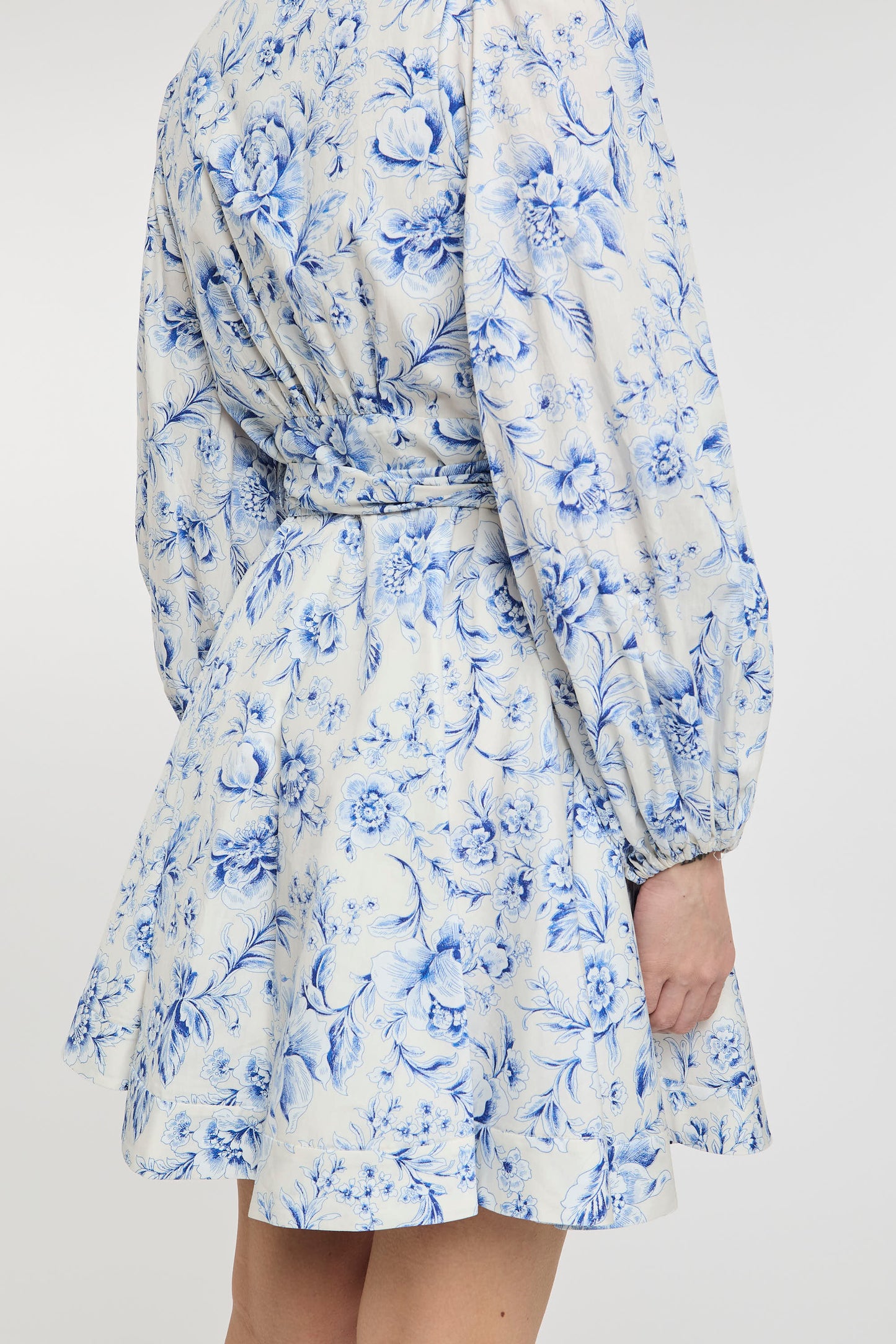  Lavi Blue Cotton Dress 100% Bianco Donna - 6