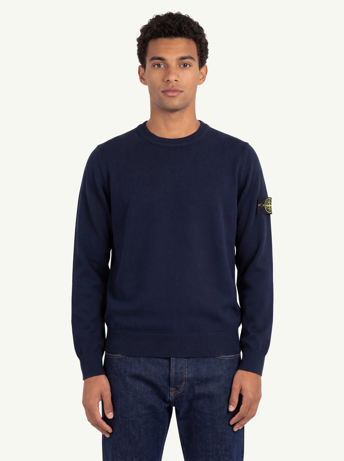  Stone Island Crew Neck Blu - 3