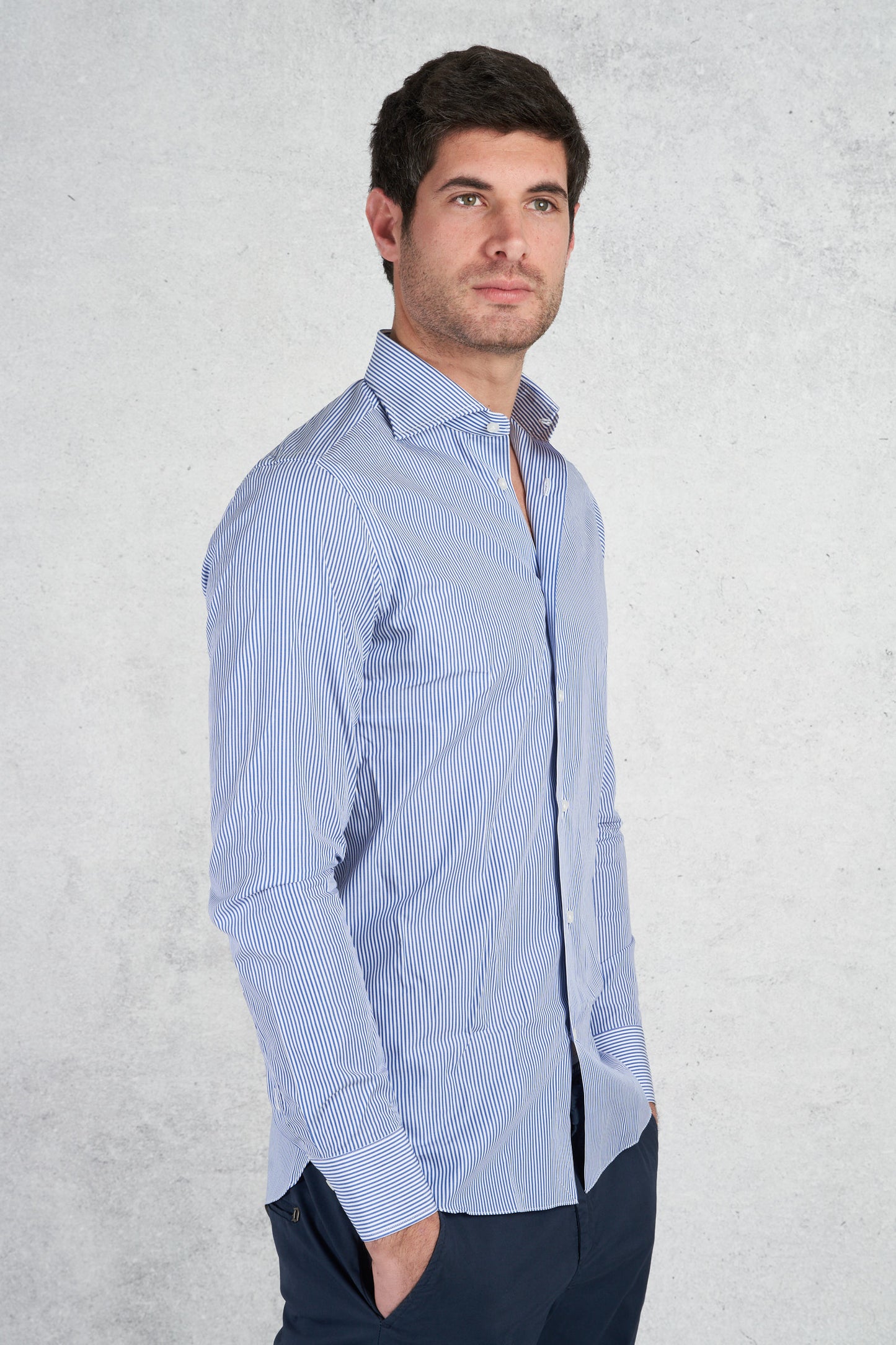  Borriello Camicia Blu Blu Uomo - 3