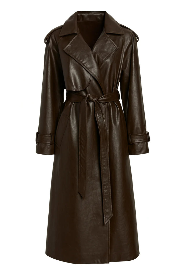 Federica Tosi Trench In Pelle Donna-2