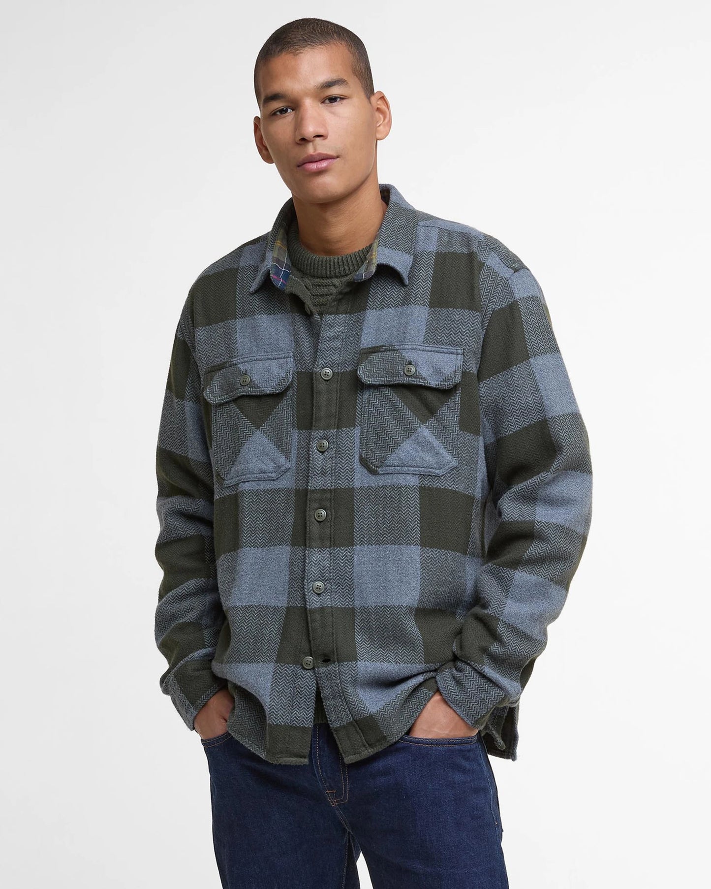  Barbour Bertow Relaxed Gingham Shirt Uomo - 1