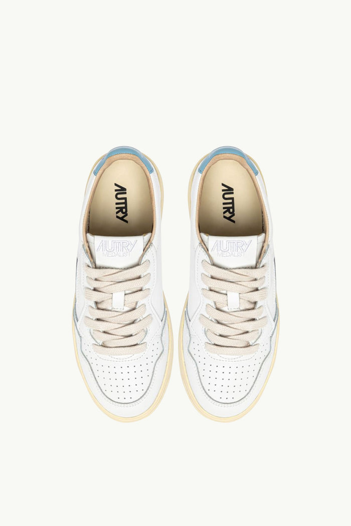  Autry Medalist Low Wom Leat Art Bianco - 4