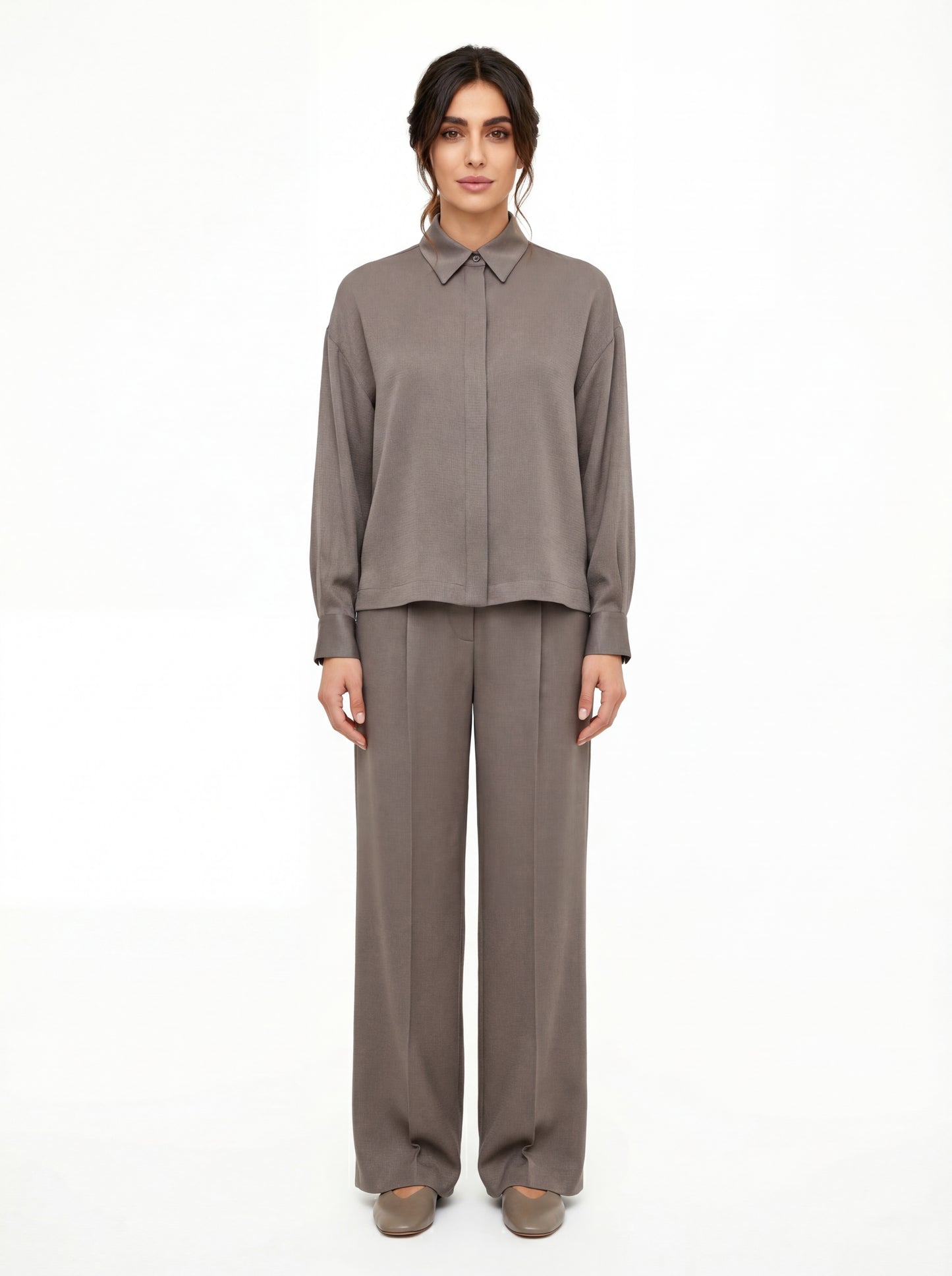  Peserico Camicia Marrone - 5