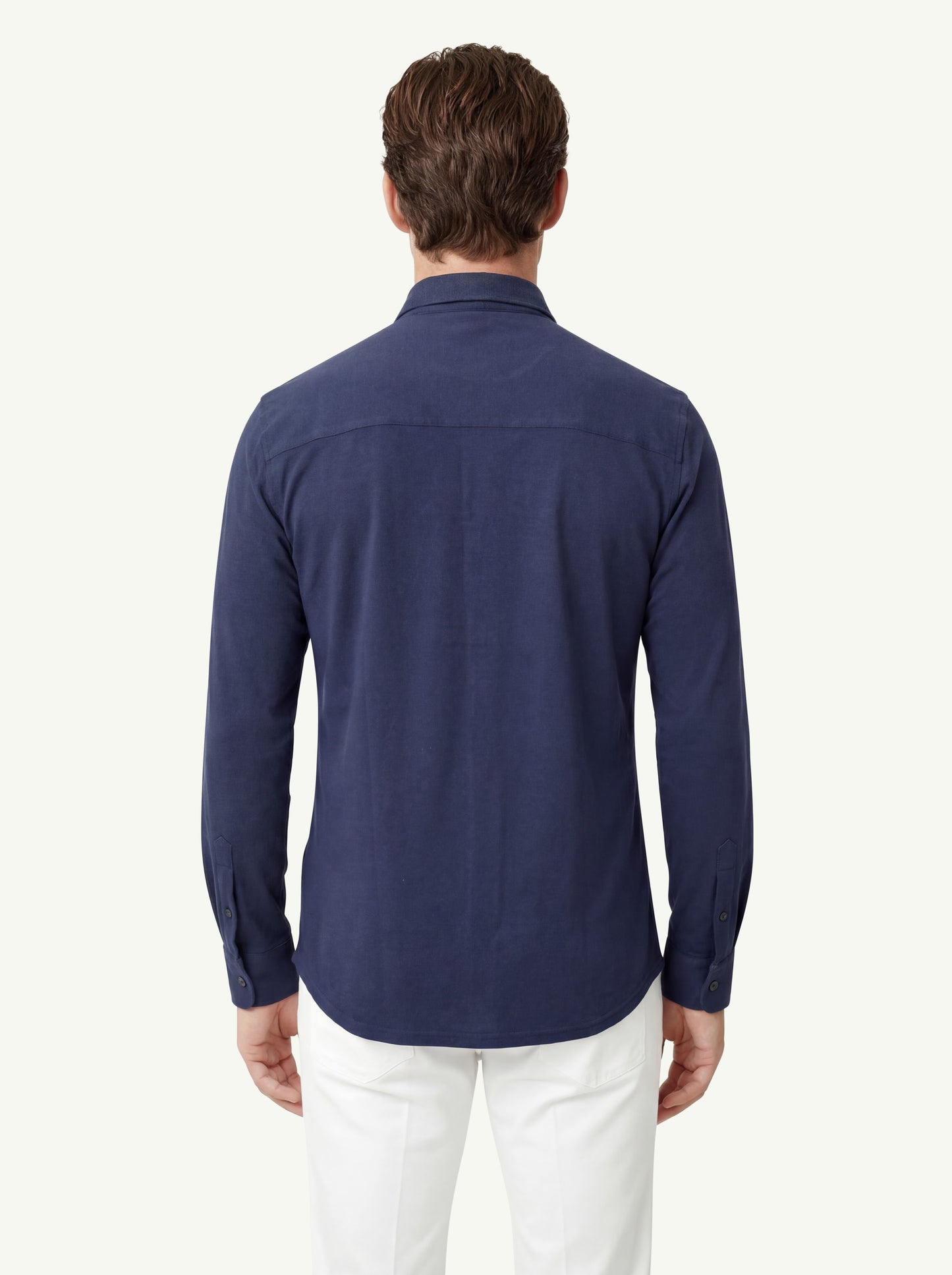  Fedeli Shirt Robert Ml Superlight Piquet Blu - 2