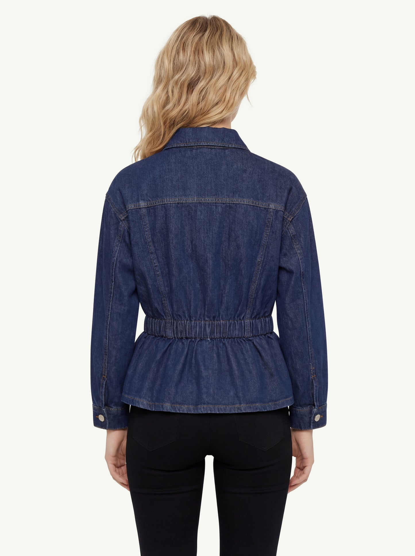  7 For All Mankind Gathered Jacket Indigo Soul Blu - 2