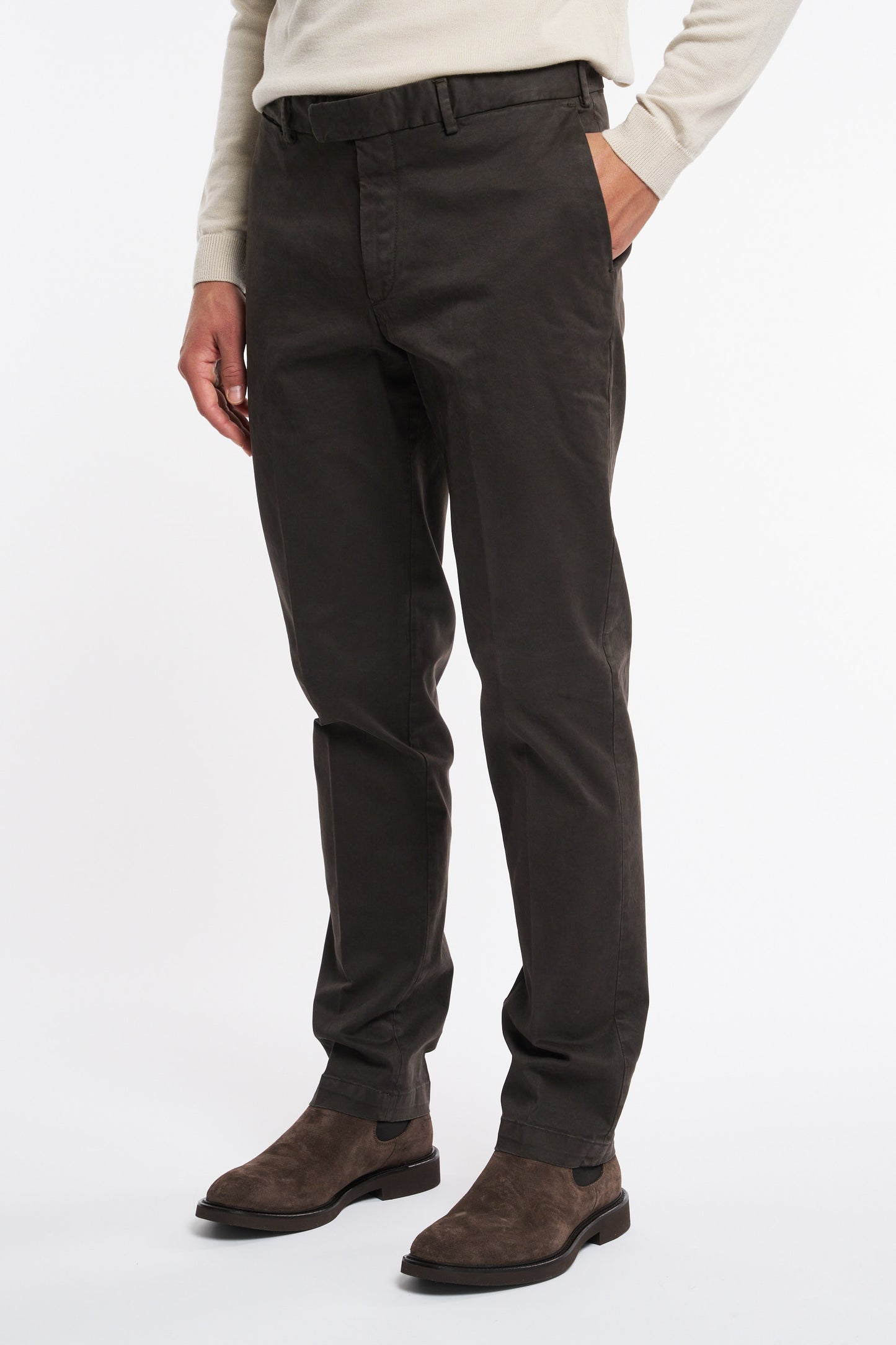  Devore Men's Regular Brown Trousers Marrone Uomo - 1