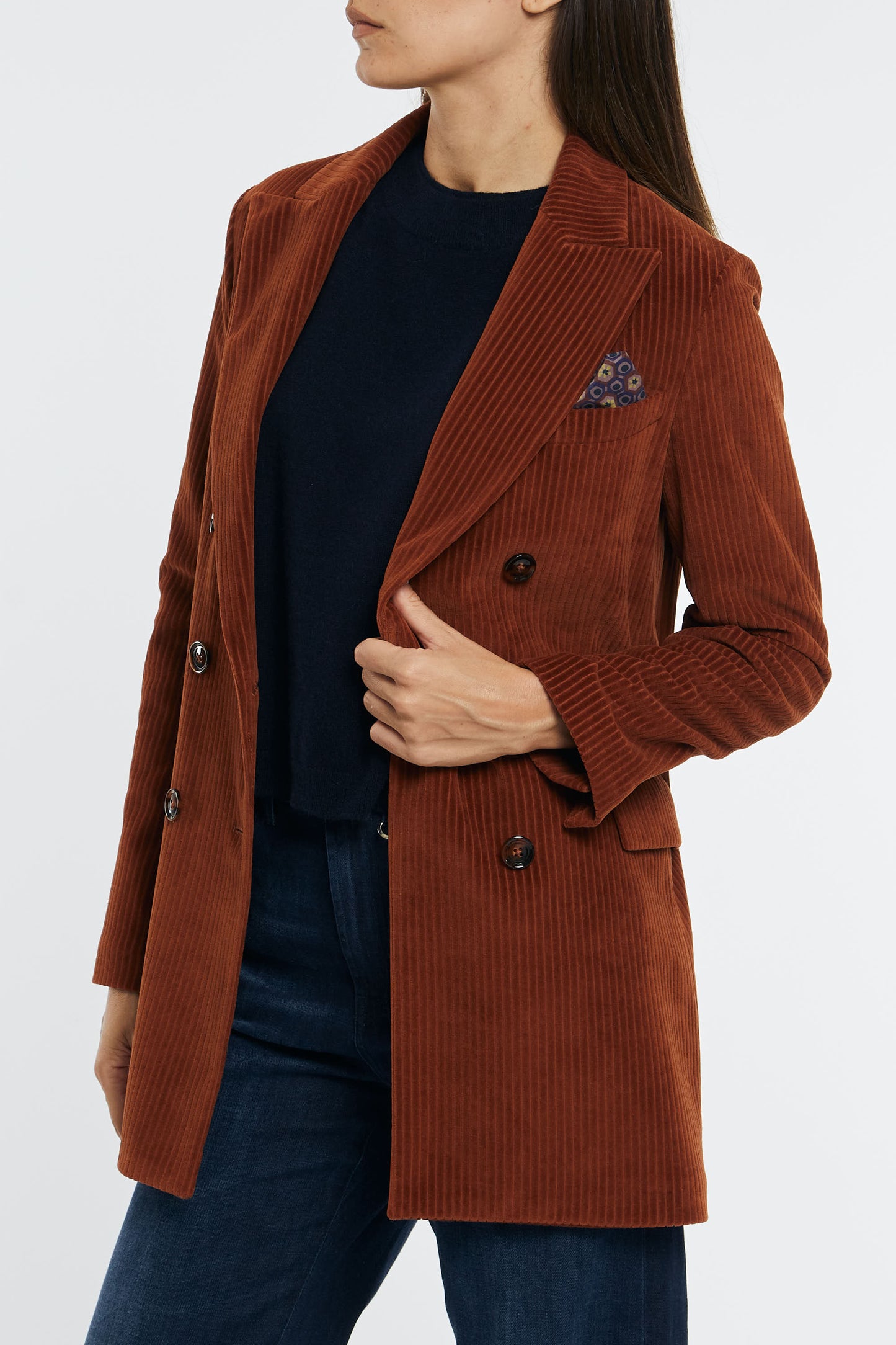  Circolo 1901 Giacca Doppio Petto Multicolor Arancione Donna - 3