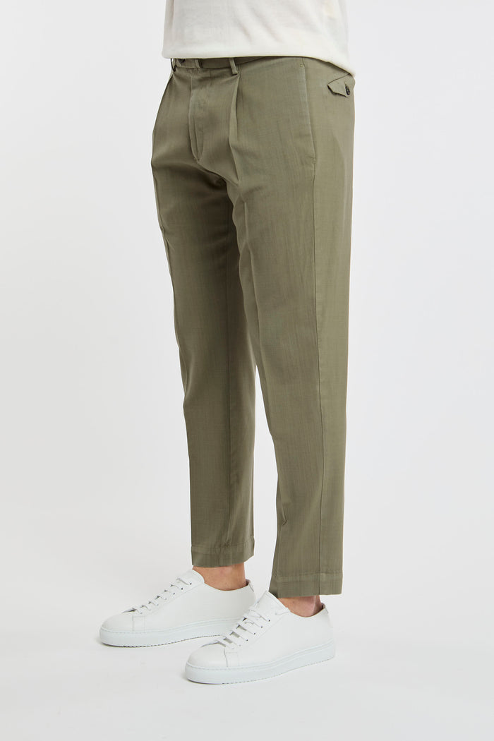  Santaniello Trousers 100% Wo Multicolor Verde Uomo - 2