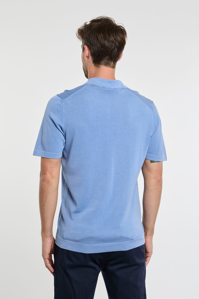  Drumohr Polo Shirt 100% Co Blue Azzurro Uomo - 4