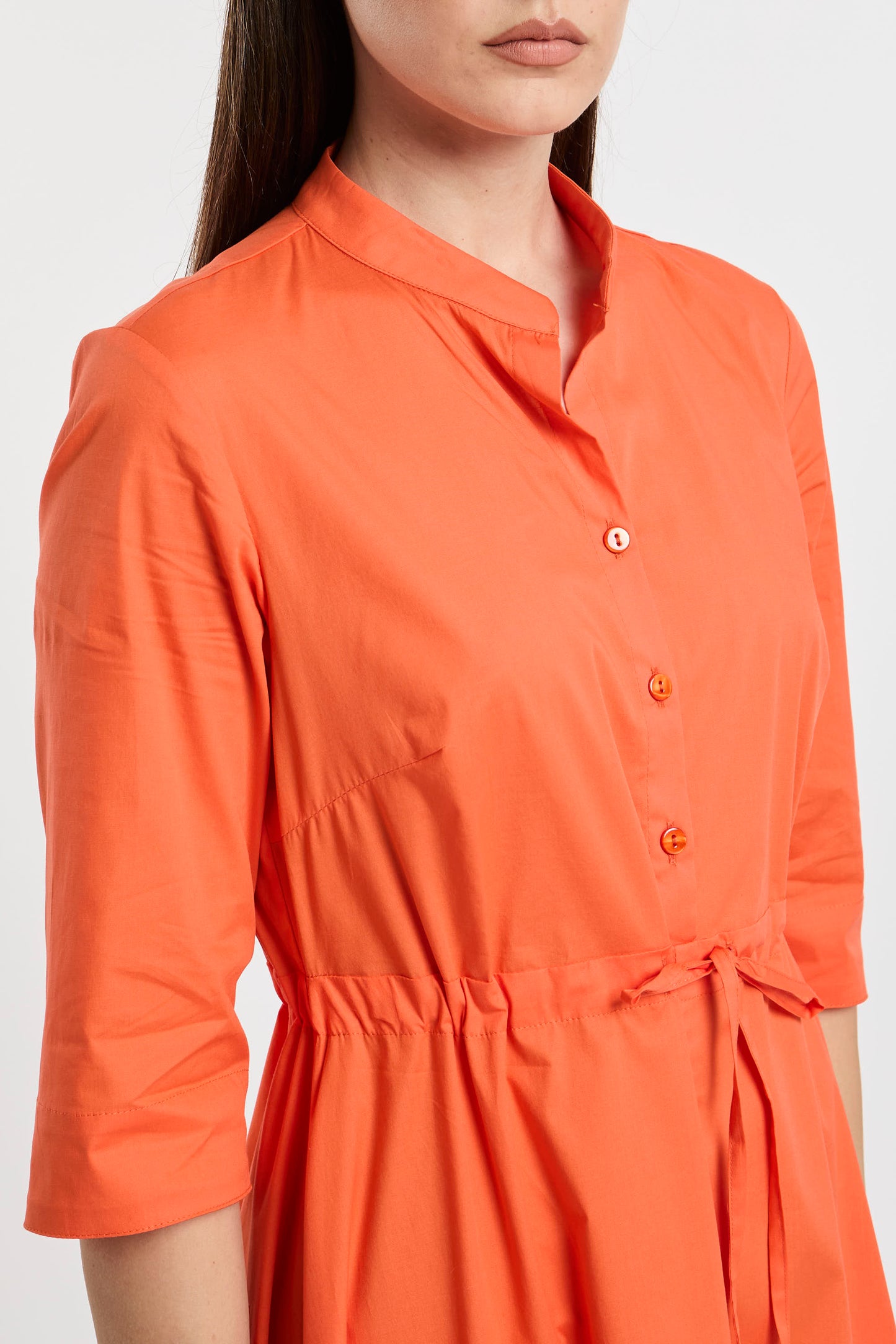  Lavi Orange Cotton/elastane Dress Arancione Donna - 6