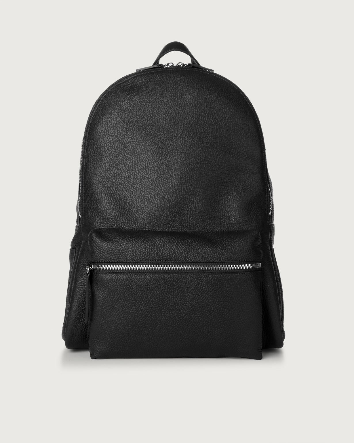  Orciani Micron Backpack In Black Leather Uomo - 1