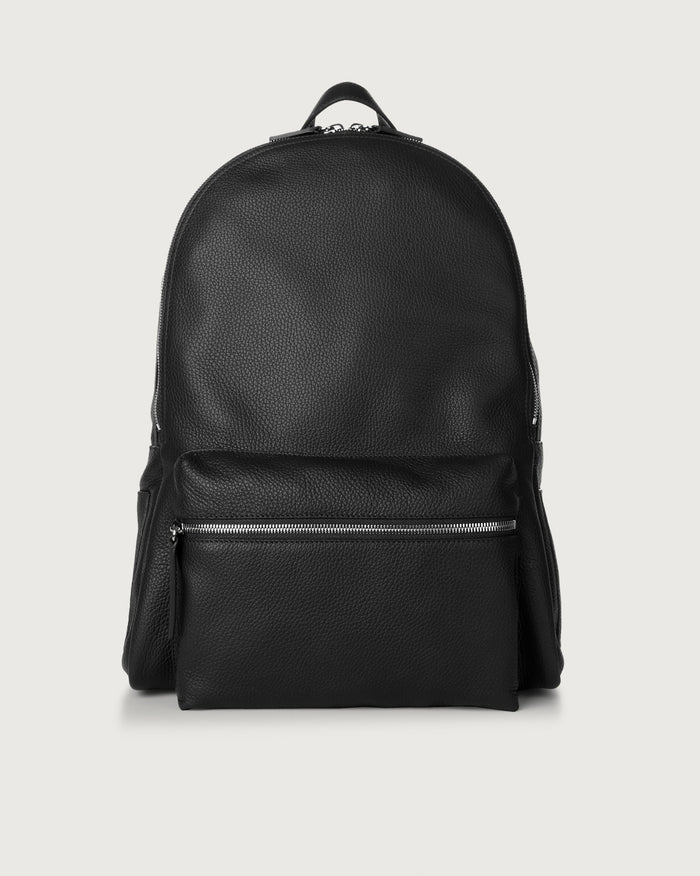 Orciani Micron Backpack in Black Leather