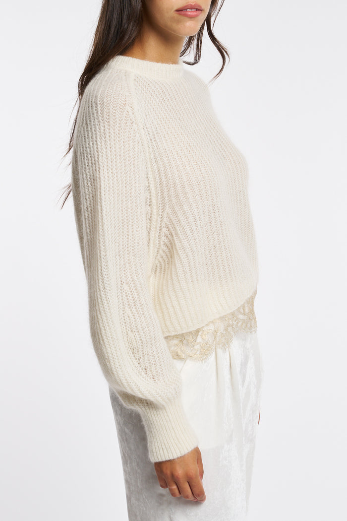 Fabiana Filippi Maglia Bianco Donna-2