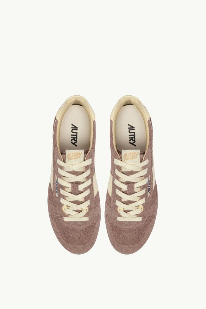  Autry Windspin Low Wom Suede Leat Marrone - 4