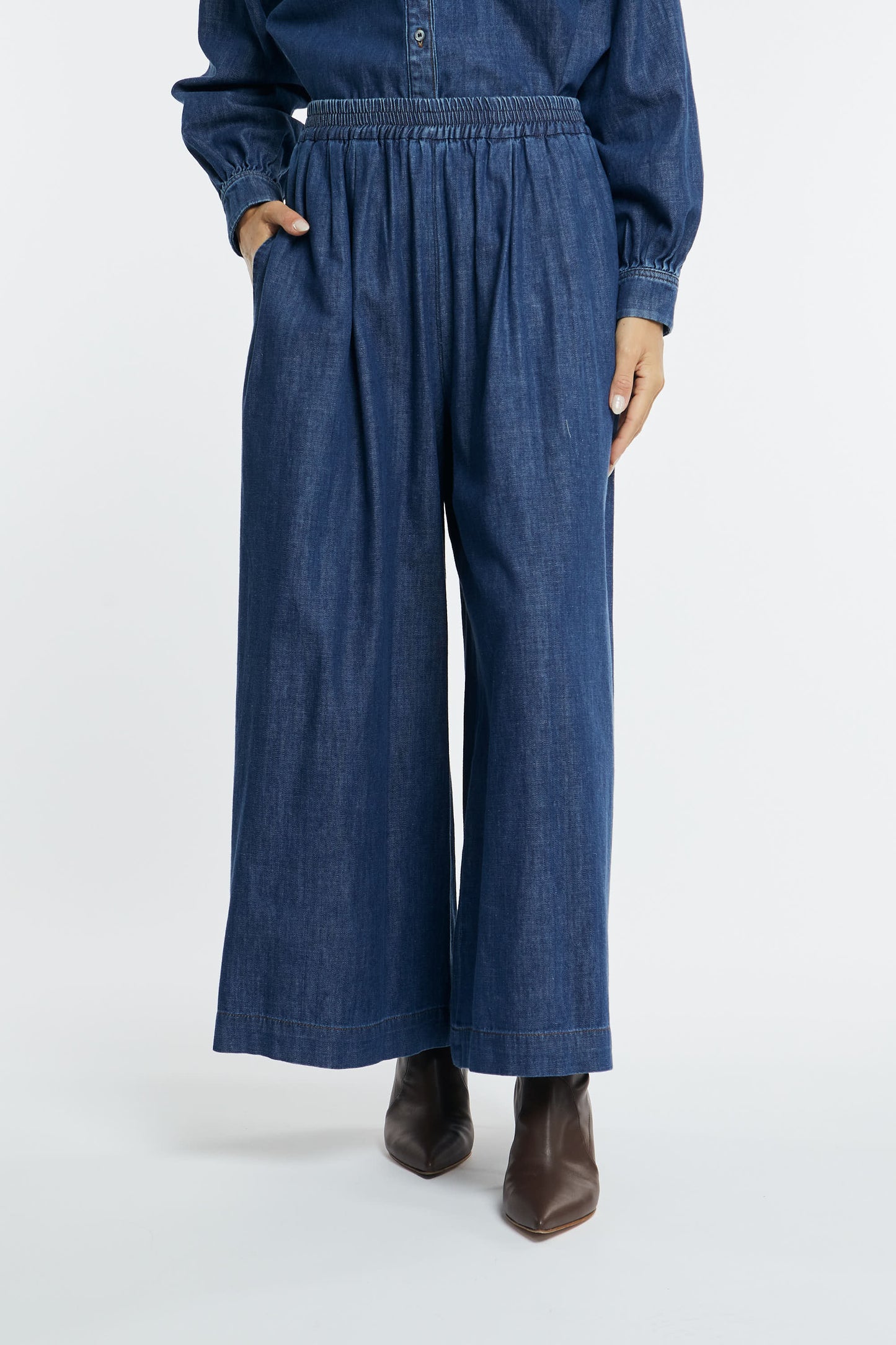 Maxmara Pantalone Blu Blu Donna - 8